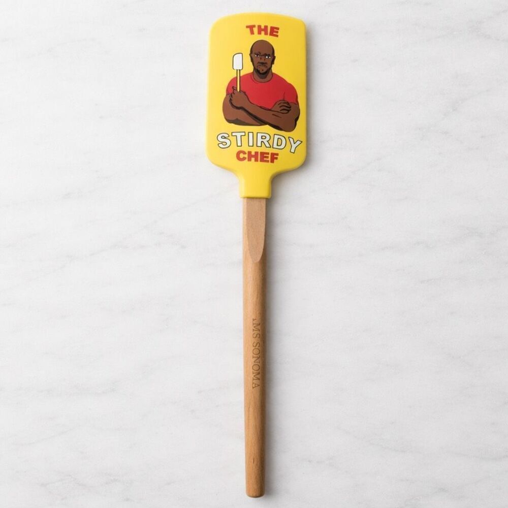 Williams Sonoma Terry Crews No Kid Hungry Wood Handle Spatula Limited Edit NWT